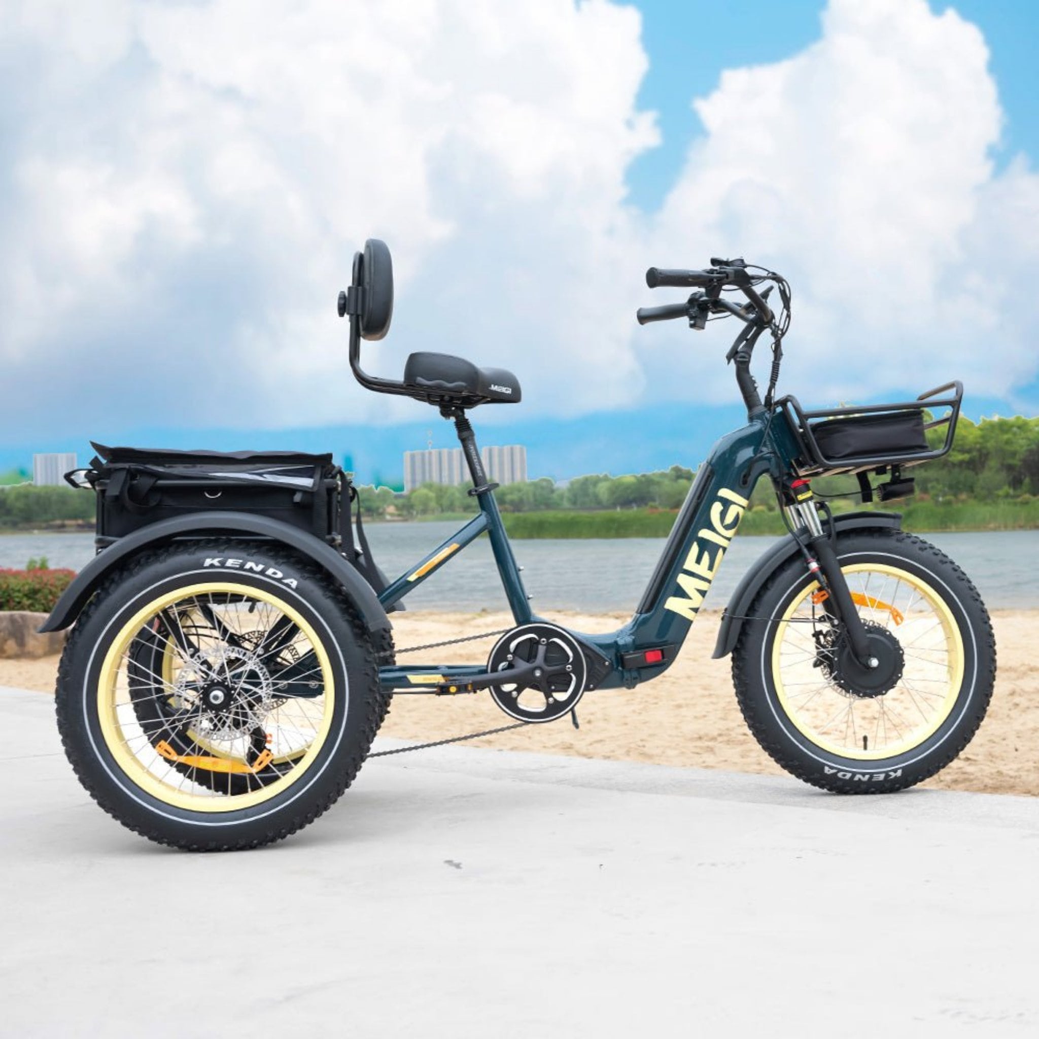 Dwmeigi MG2301 Silverado HD 20" 48V/14AH 750W Foldable Fat Tire Electric Trike, 330LBS (SAK96817)