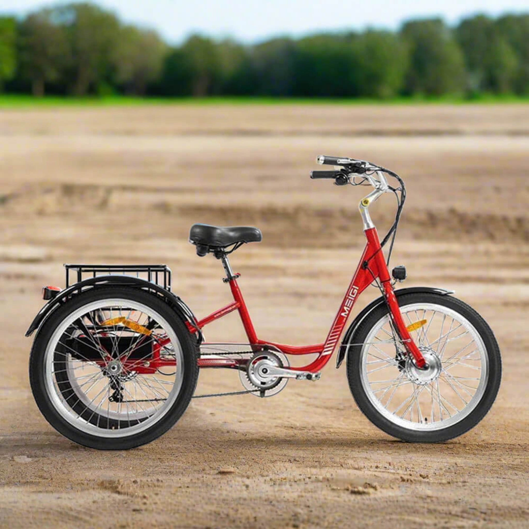 Dwmeigi MG708 24" 36V/13AH 350W Step-Through Adult Electric Trike, 330LBS (SAK60302)