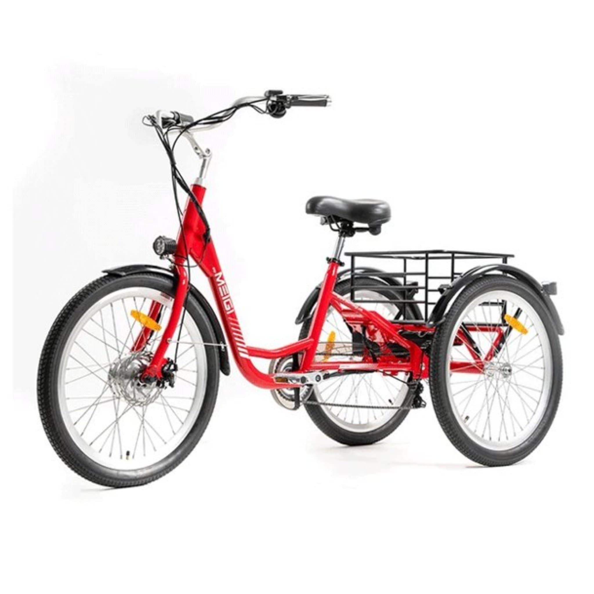 Dwmeigi MG708 24" 36V/13AH 350W Step-Through Adult Electric Trike, 330LBS (SAK60302)