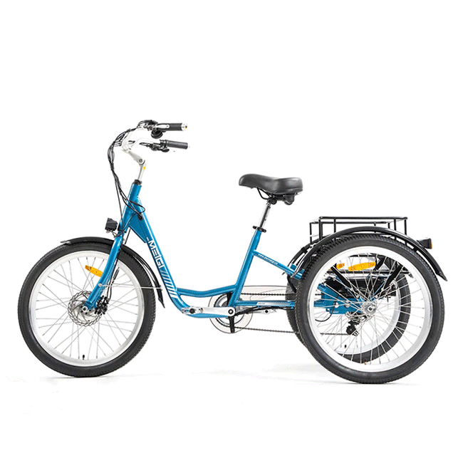 Dwmeigi MG708 24" 36V/13AH 350W Step-Through Adult Electric Trike, 330LBS (SAK60302)