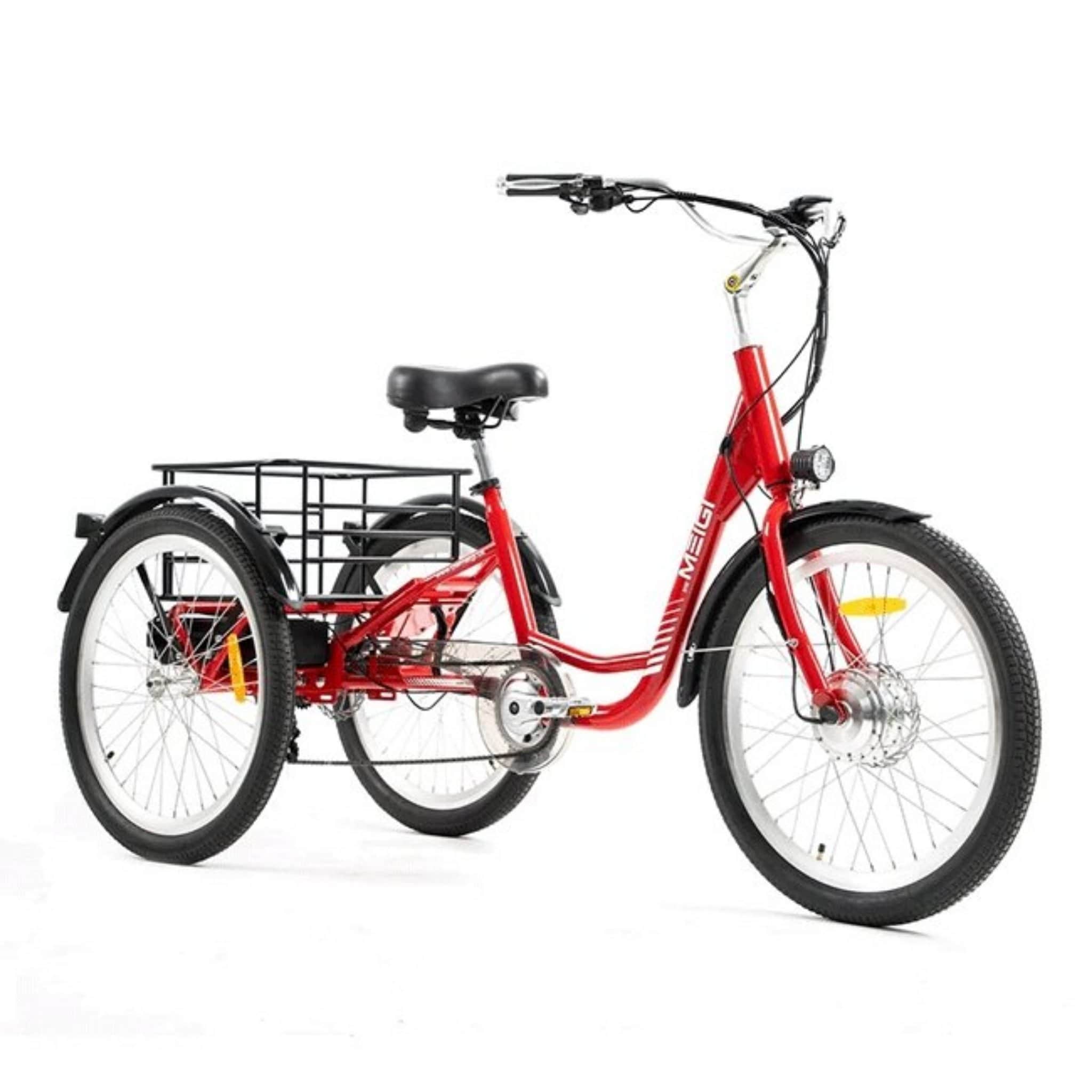Dwmeigi MG708 24" 36V/13AH 350W Step-Through Adult Electric Trike, 330LBS (SAK60302)