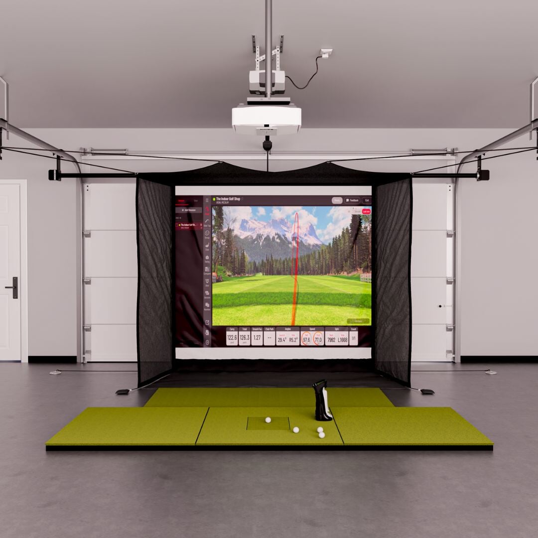 Shop Indoor Golf Uneekor EYE MINI Garage Golf Simulator Package