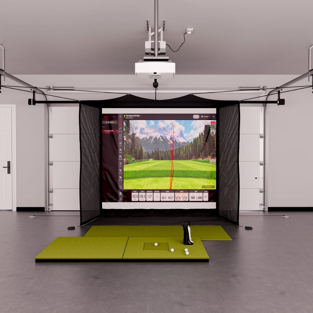 Shop Indoor Golf Uneekor EYE MINI Garage Golf Simulator Package