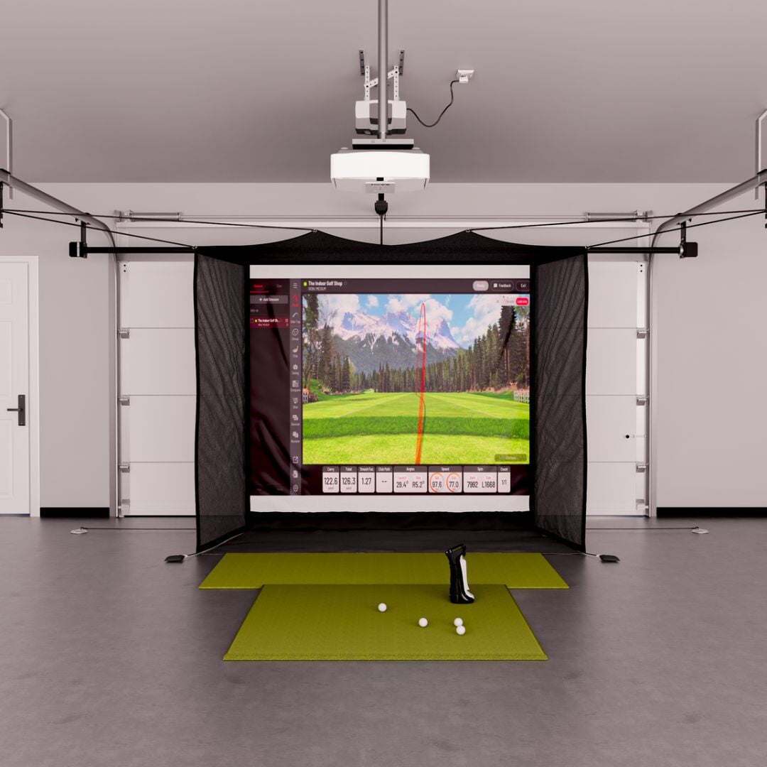 Shop Indoor Golf Uneekor EYE MINI Garage Golf Simulator Package
