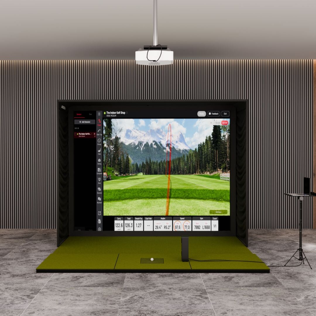 Shop Indoor Golf Uneekor EYE MINI Lite SIG10 Golf Simulator Package