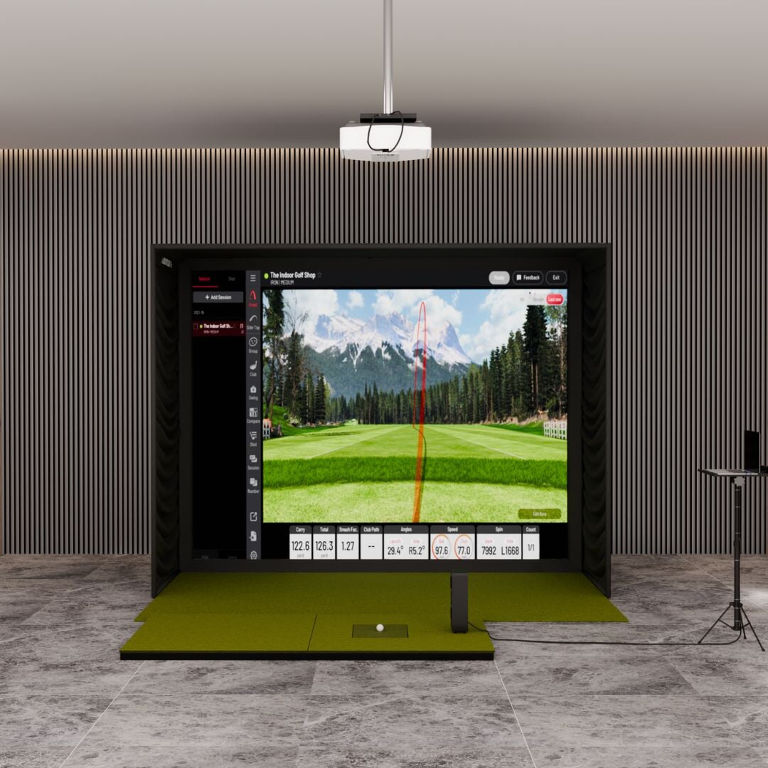 Shop Indoor Golf Uneekor EYE MINI Lite SIG10 Golf Simulator Package