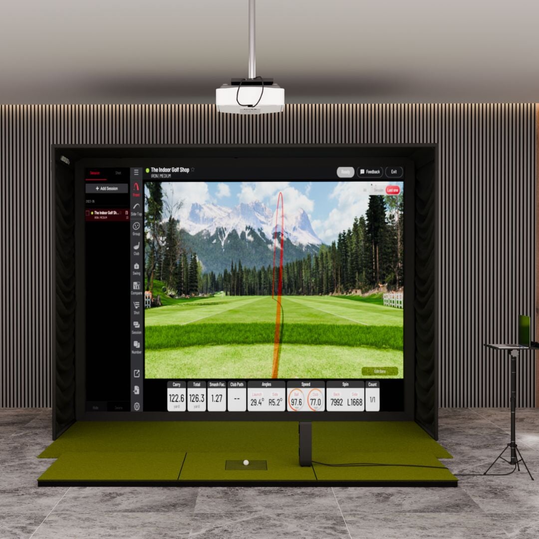 Shop Indoor Golf Uneekor EYE MINI LITE SIG12 Golf Simulator Package