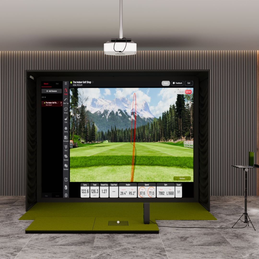 Shop Indoor Golf Uneekor EYE MINI LITE SIG12 Golf Simulator Package