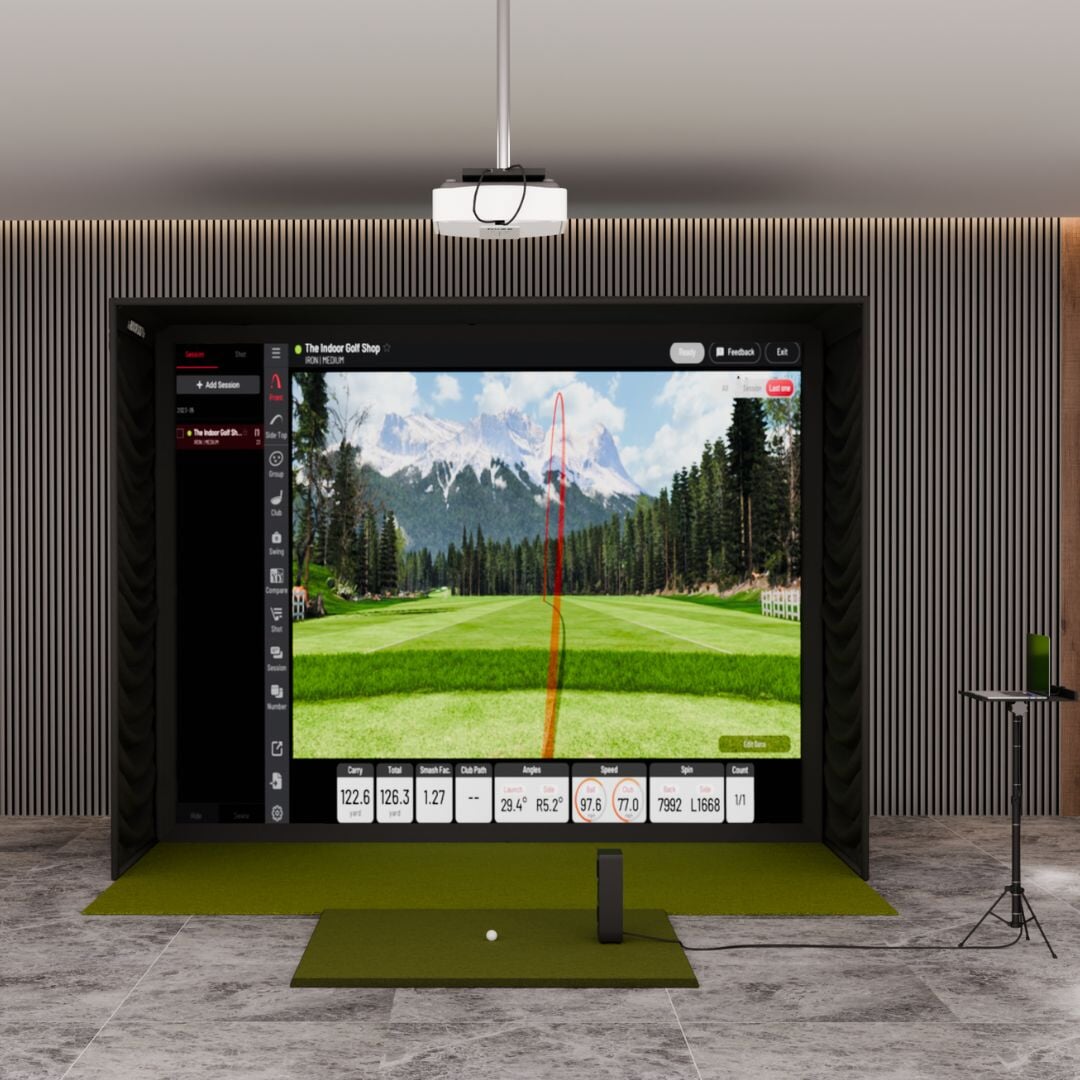 Shop Indoor Golf Uneekor EYE MINI LITE SIG12 Golf Simulator Package