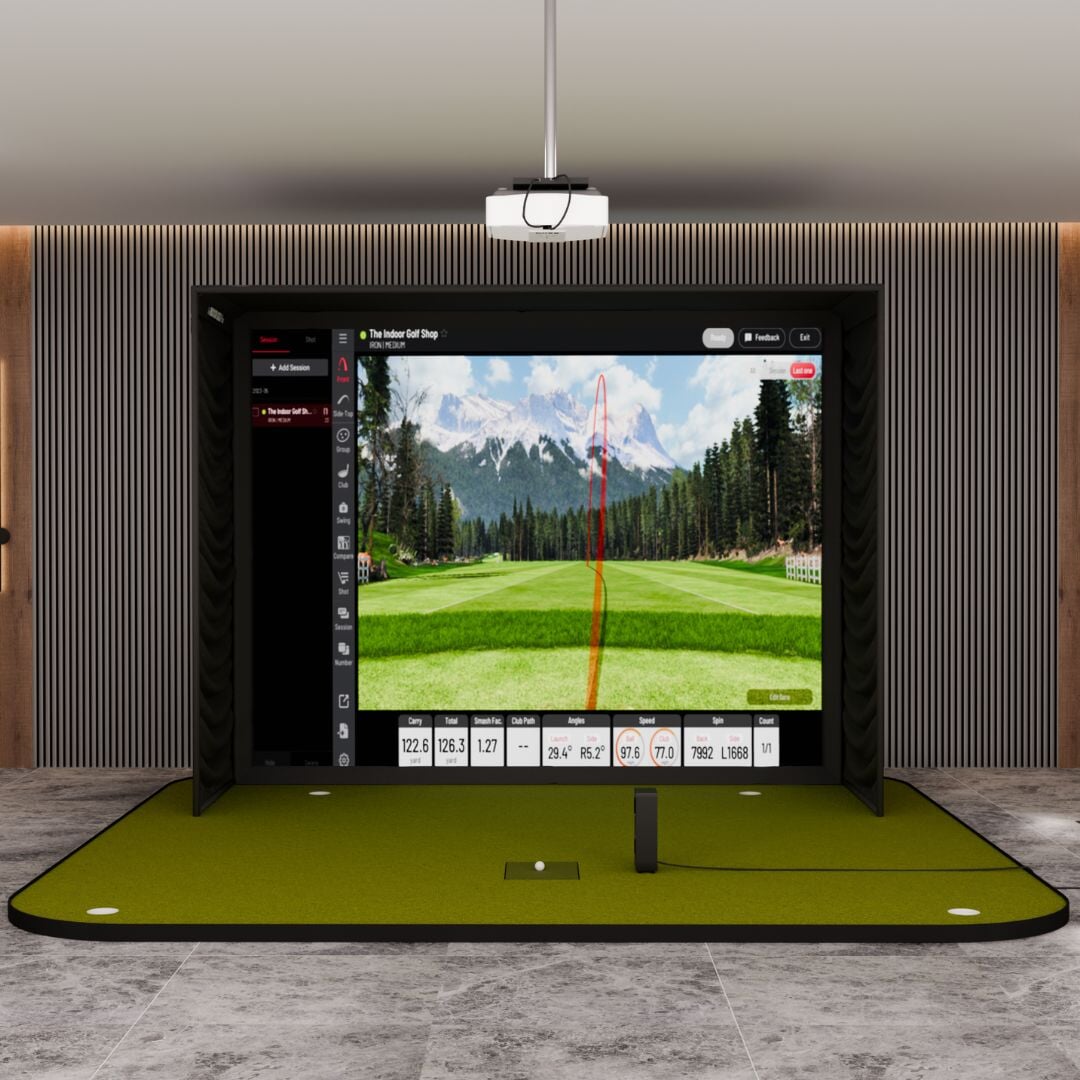 Shop Indoor Golf Uneekor EYE MINI LITE SIG12 Golf Simulator Package