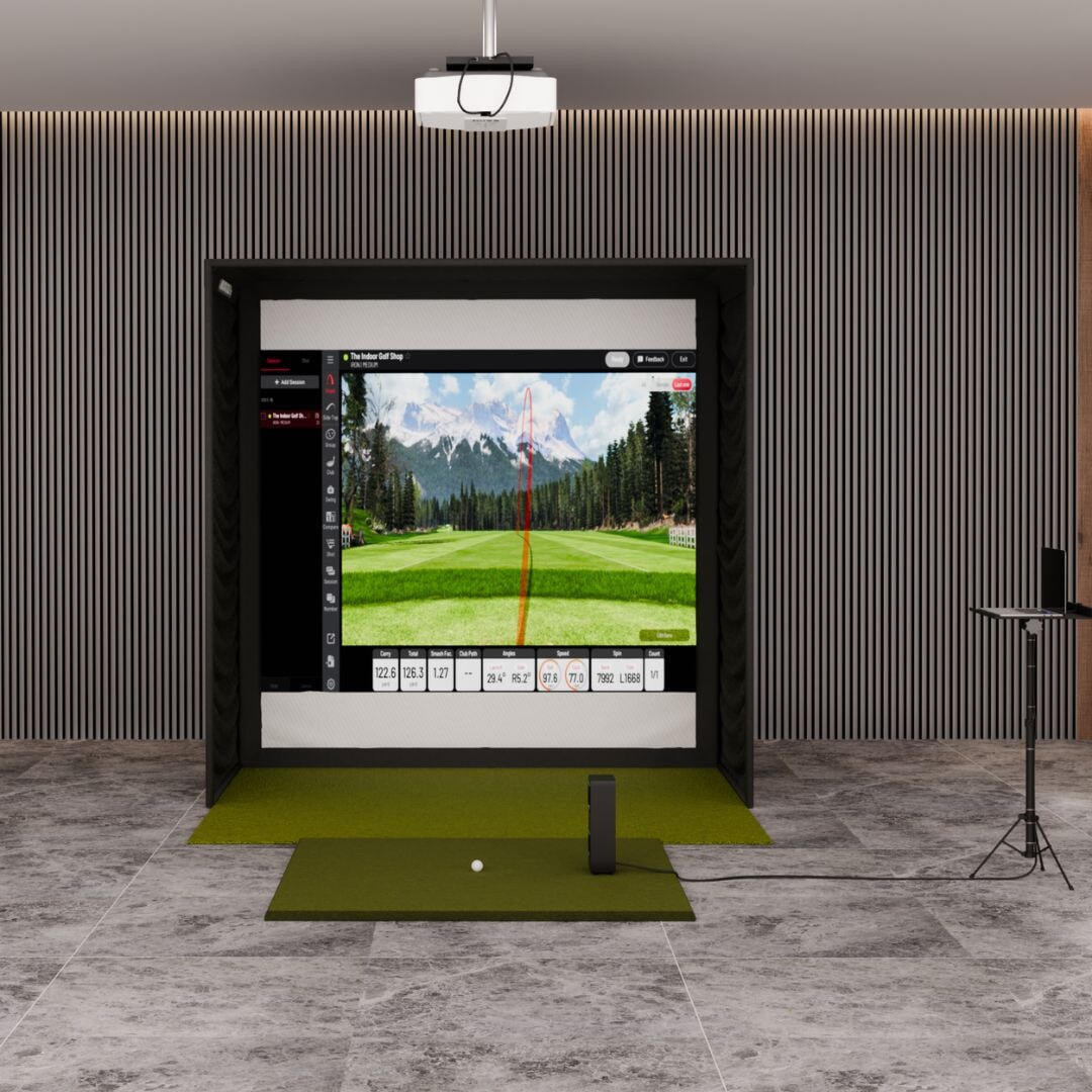Shop Indoor Golf Uneekor EYE MINI LITE SIG8 Golf Simulator Package
