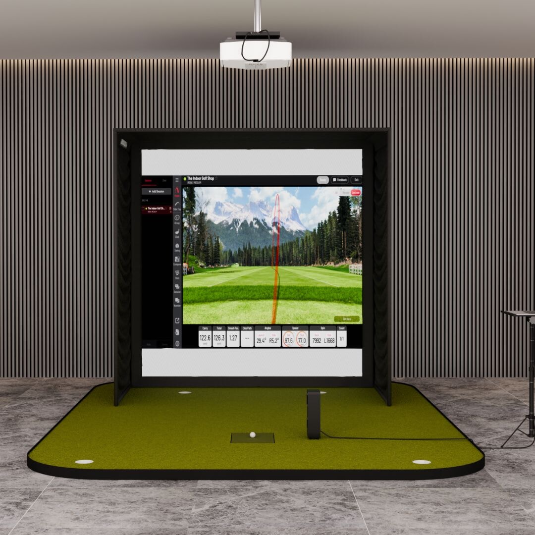 Shop Indoor Golf Uneekor EYE MINI LITE SIG8 Golf Simulator Package