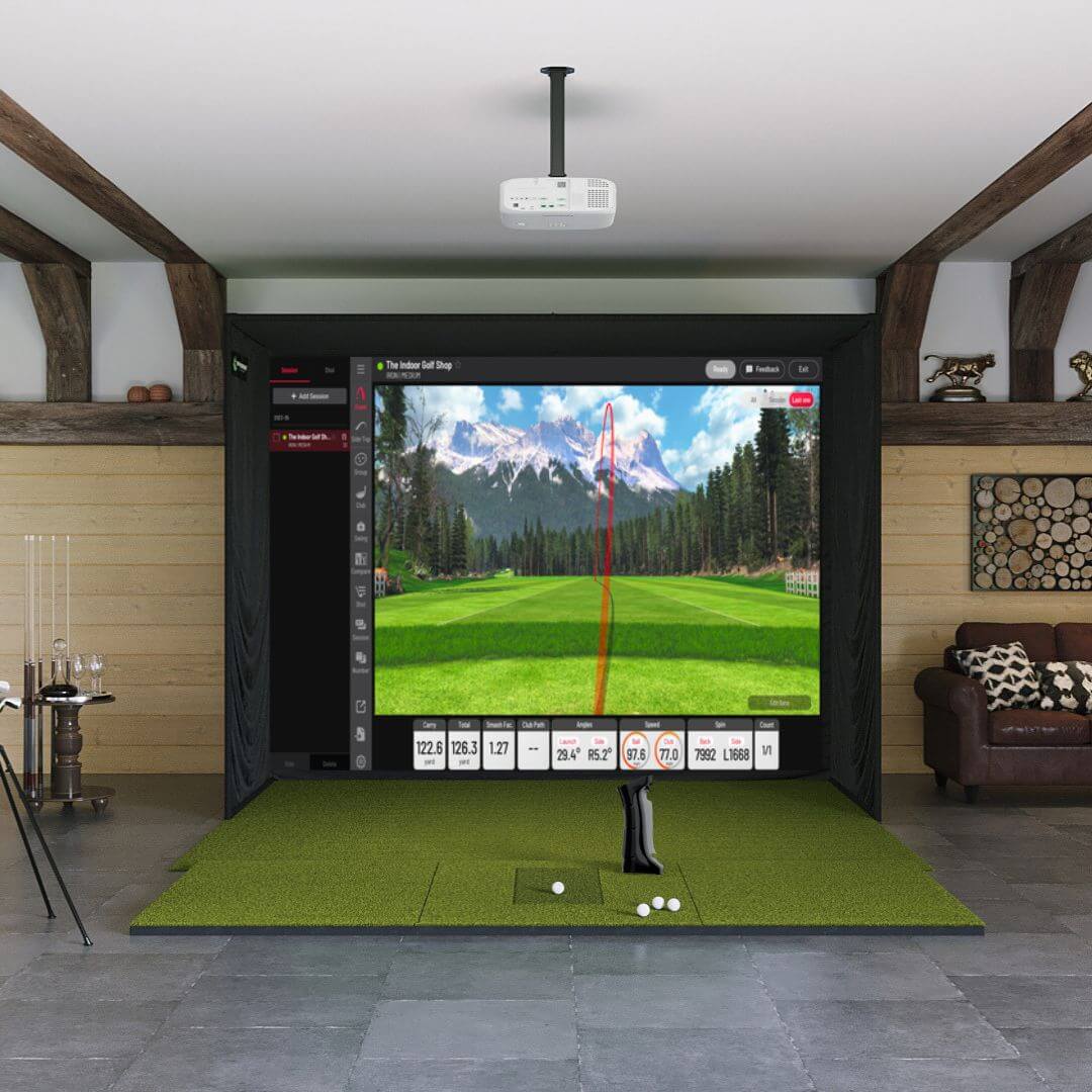 Shop Indoor Golf Uneekor EYE MINI SIG10 Golf Simulator Package