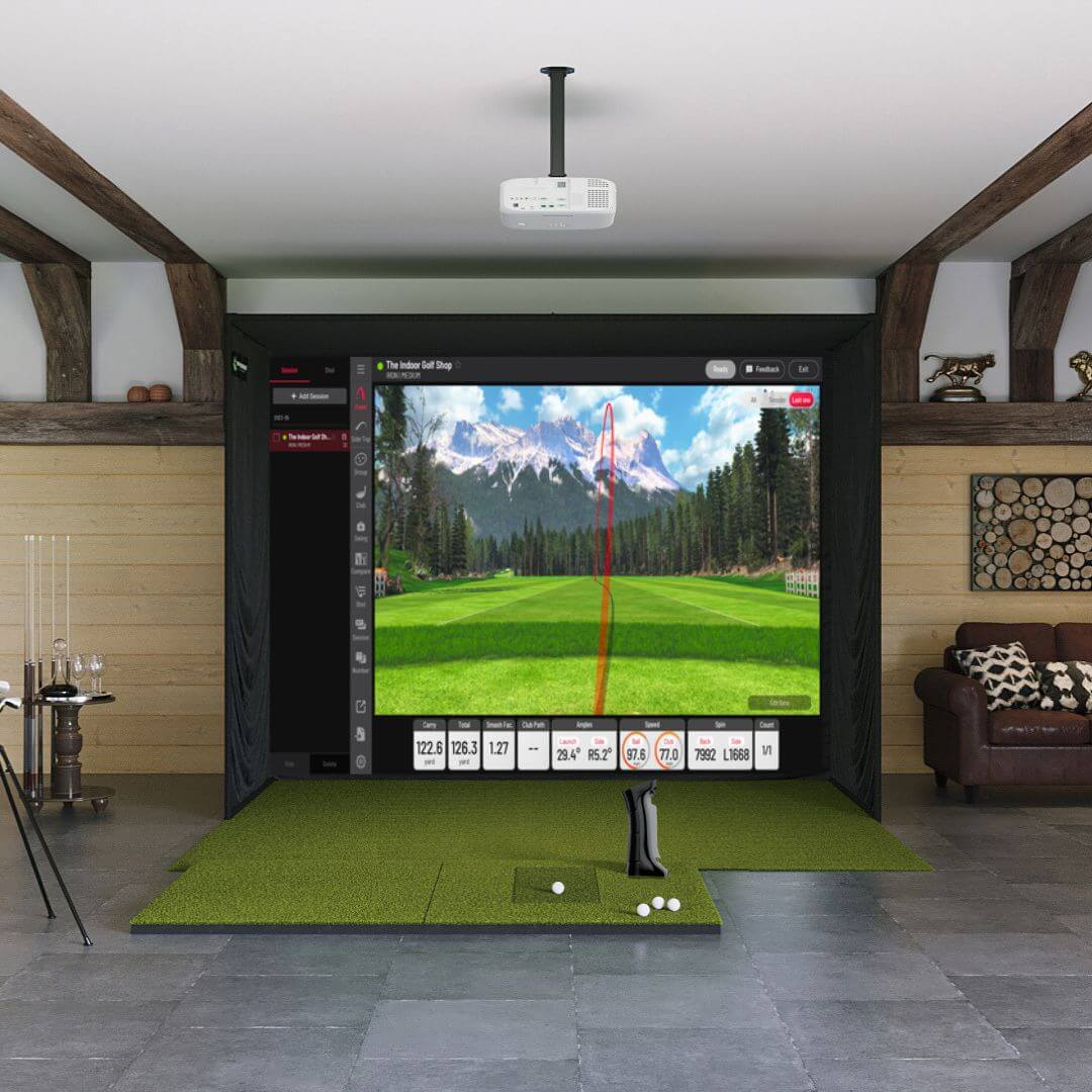 Shop Indoor Golf Uneekor EYE MINI SIG10 Golf Simulator Package