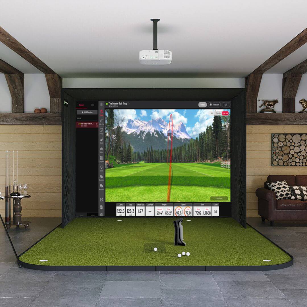 Shop Indoor Golf Uneekor EYE MINI SIG10 Golf Simulator Package