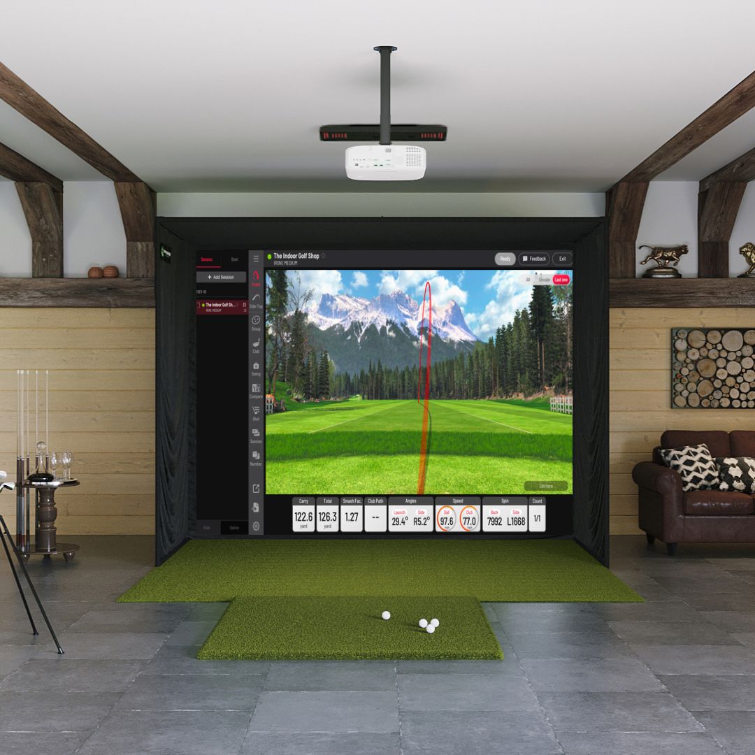 Shop Indoor Golf Uneekor EYE XO2 SIG10 Golf Simulator Package