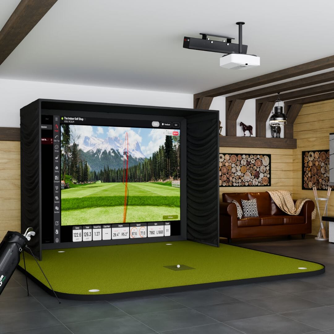 Shop Indoor Golf Uneekor EYE XR SIG10 Golf Simulator Package