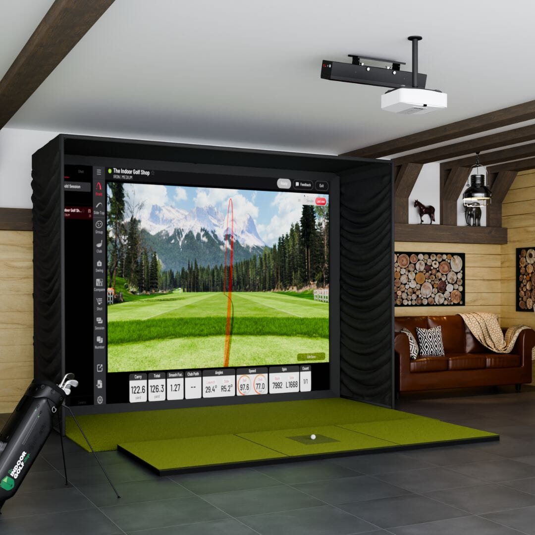 Shop Indoor Golf Uneekor EYE XR SIG12 Golf Simulator Package