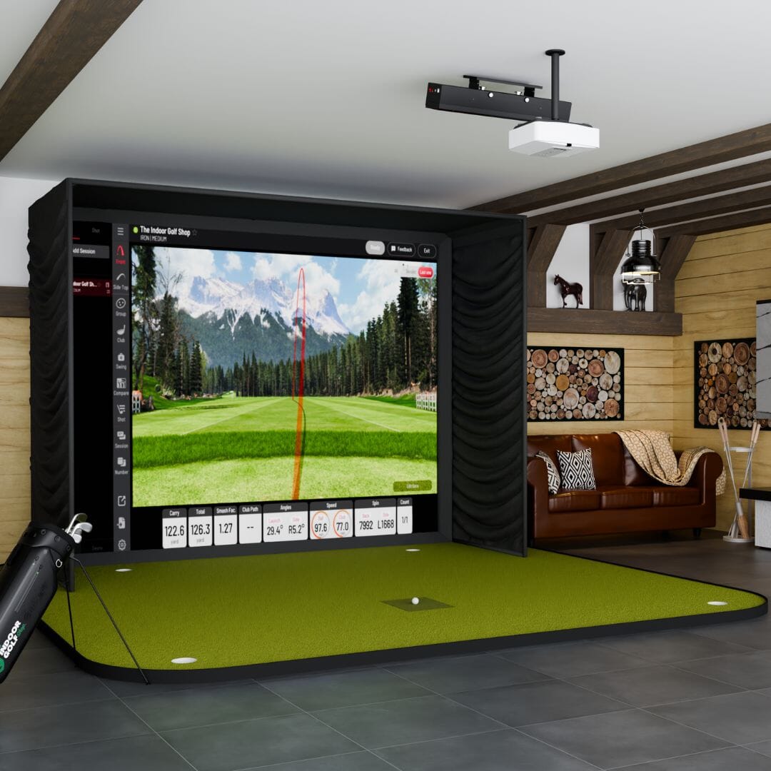 Shop Indoor Golf Uneekor EYE XR SIG12 Golf Simulator Package