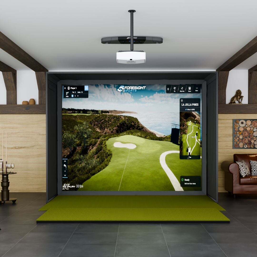 Shop Indoor Golf Foresight Falcon SIG12 Golf Simulator Package