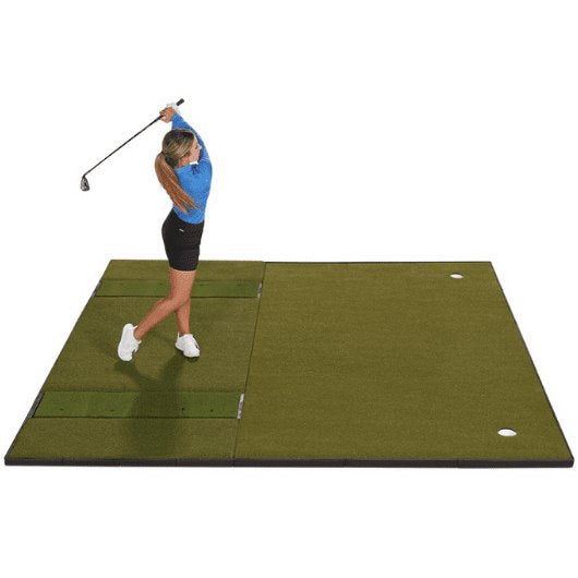 Shop Indoor Golf Fiberbuilt 10" x 10" Double-Hitting Combo Mat