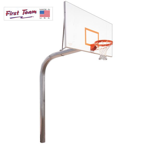 First Team Brute Excel In-ground Fixed Height Hoop - 72 Inch Steel