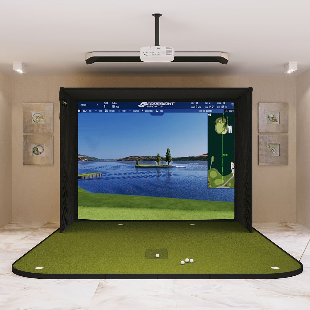 Shop Indoor Golf Foresight Sports GCHawk SIG10 Golf Simulator