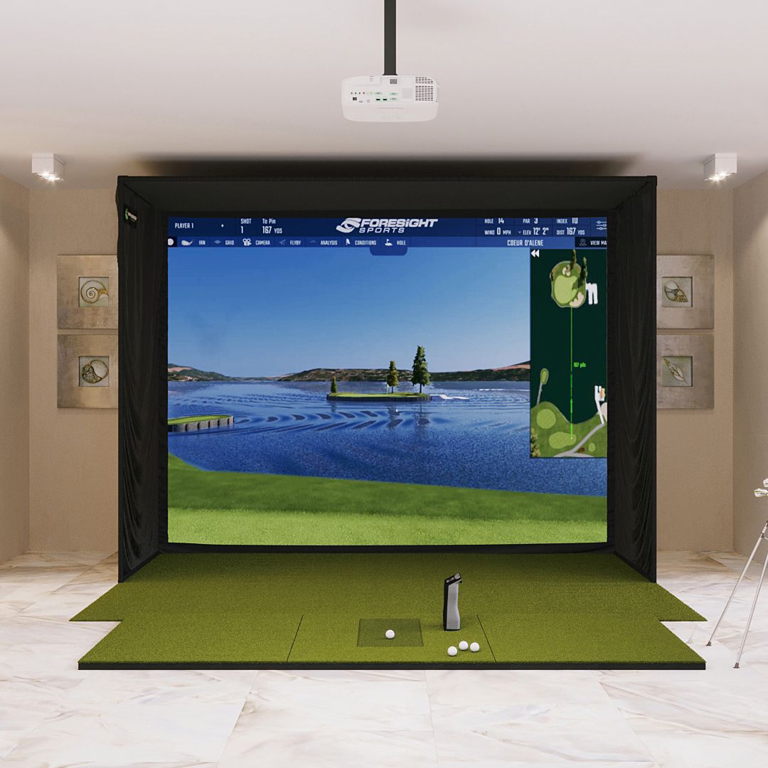 Shop Indoor Golf Foresight Sports GCQuad SIG12 Golf Simulator