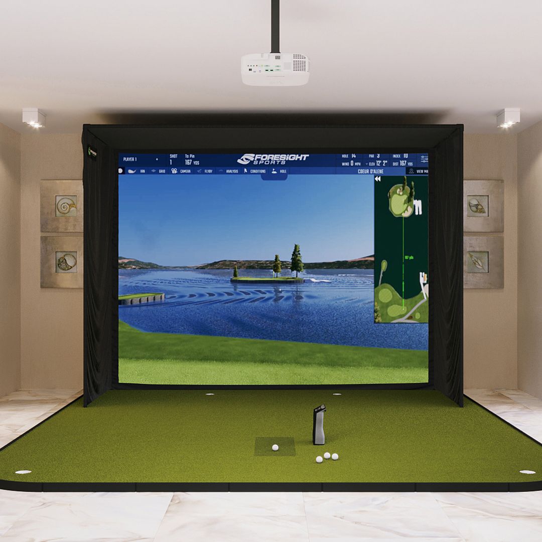 Shop Indoor Golf Foresight Sports GCQuad SIG12 Golf Simulator