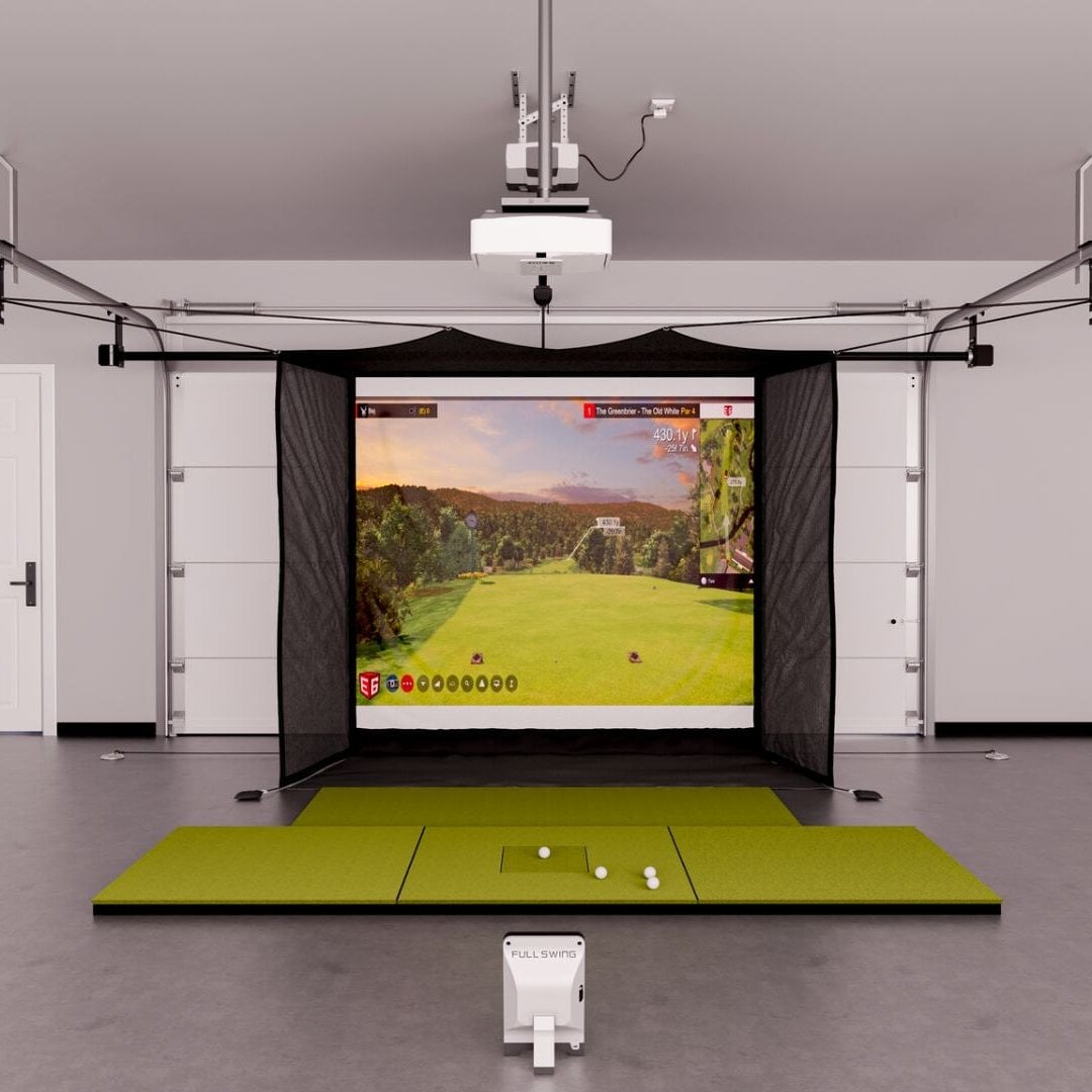 Shop Indoor Golf Full Swing KIT Garage Golf Simulator Package