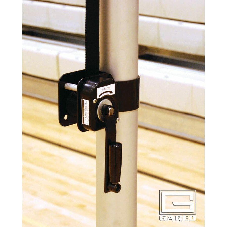 Gared Rallyline Scholastic 3-1/2" OD Telescopic One-Court Volleyball System