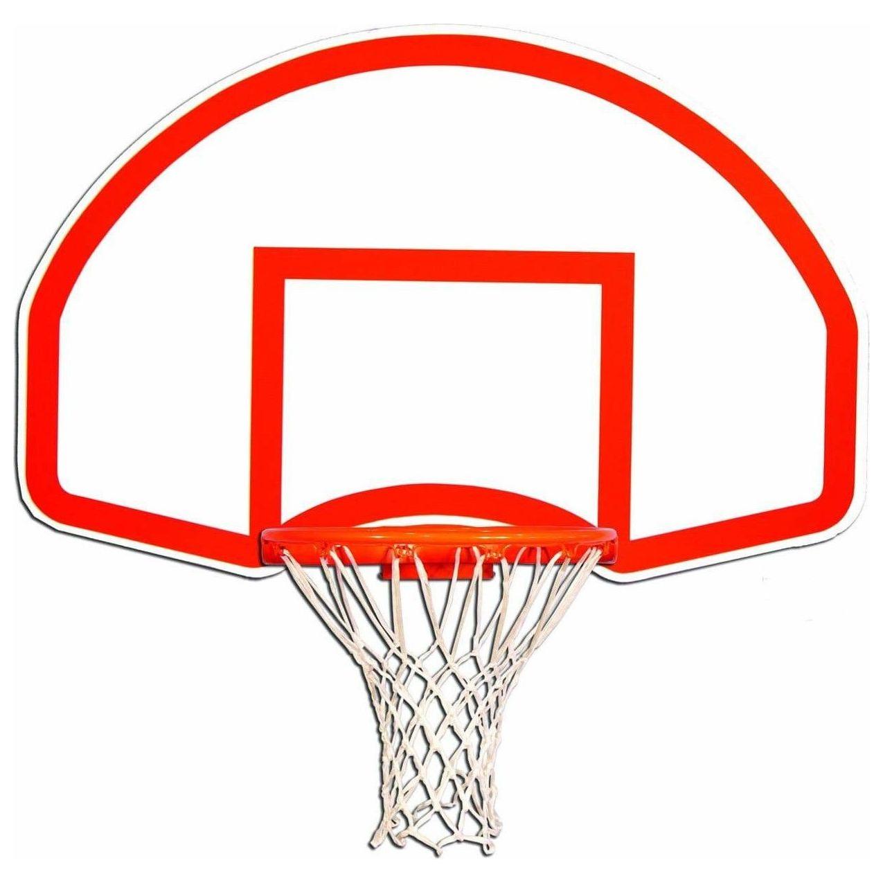 Gared 35 x 54 Rear-Mount Fan-Shape Steel Basketball Backboard 1266B