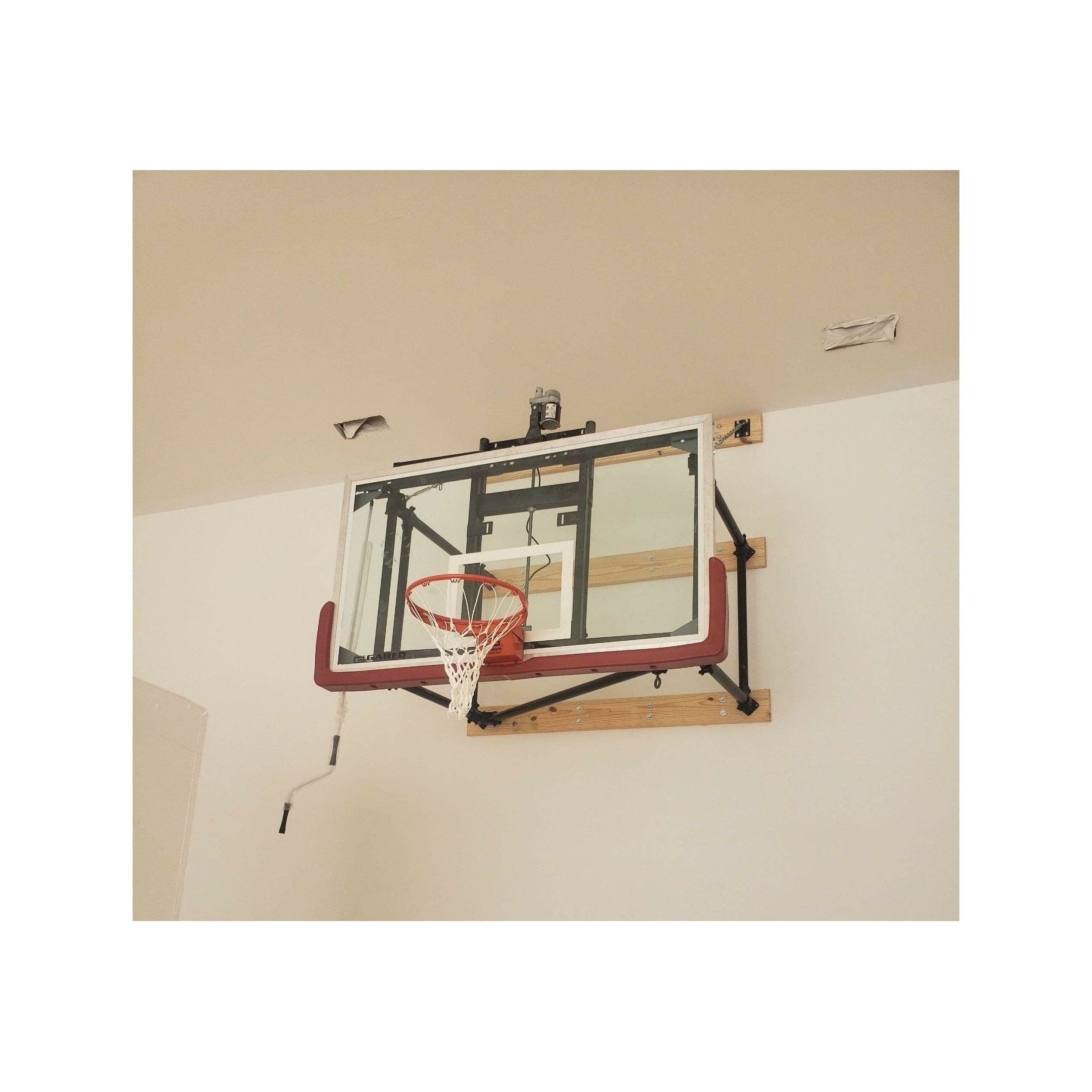 Gared 42 X 72 Side Fold Basketball Wall Mounted Package w/ Electric Height Adjuster
