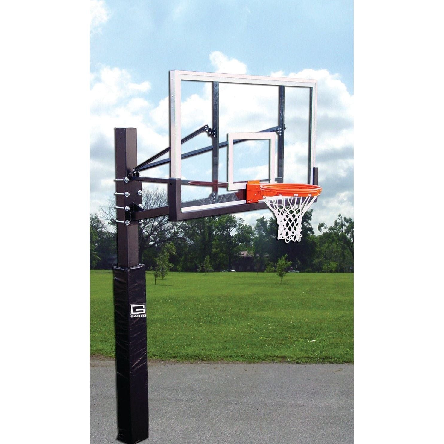 Gared Endurance 6 Square Post 4" Extension Acrylic Playground Basketball Hoop