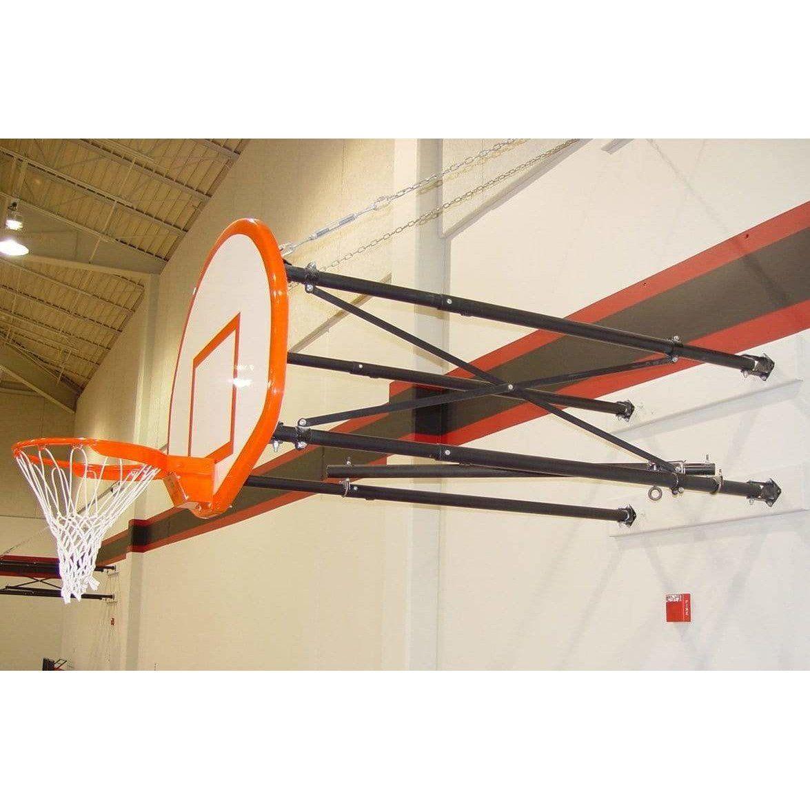 Gared 35" x 54" Four Point Side-Fold Basketball Wall Mount Package