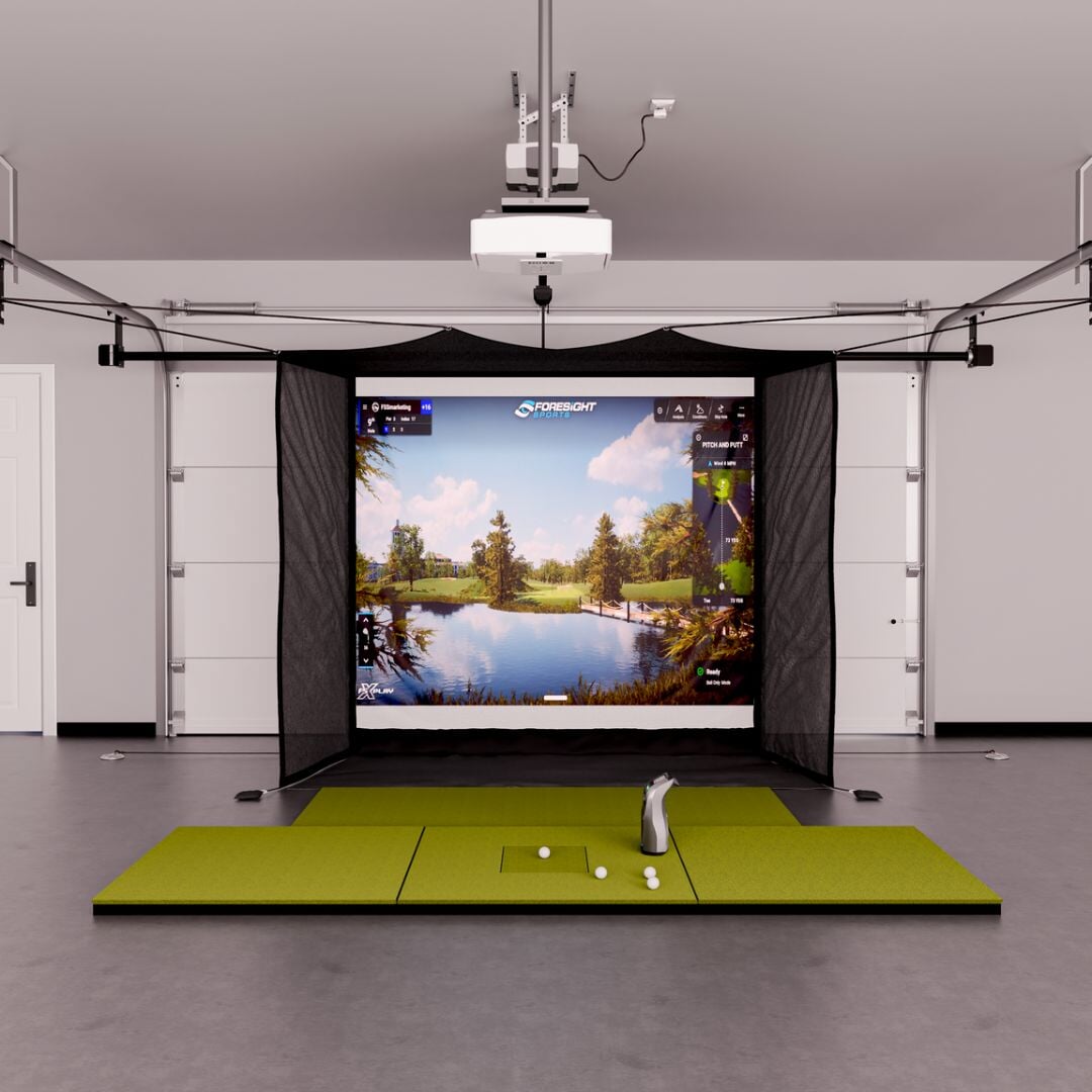 Shop Indoor Golf Foresight Sports GC3 / GC3S Garage Golf Simulator Package