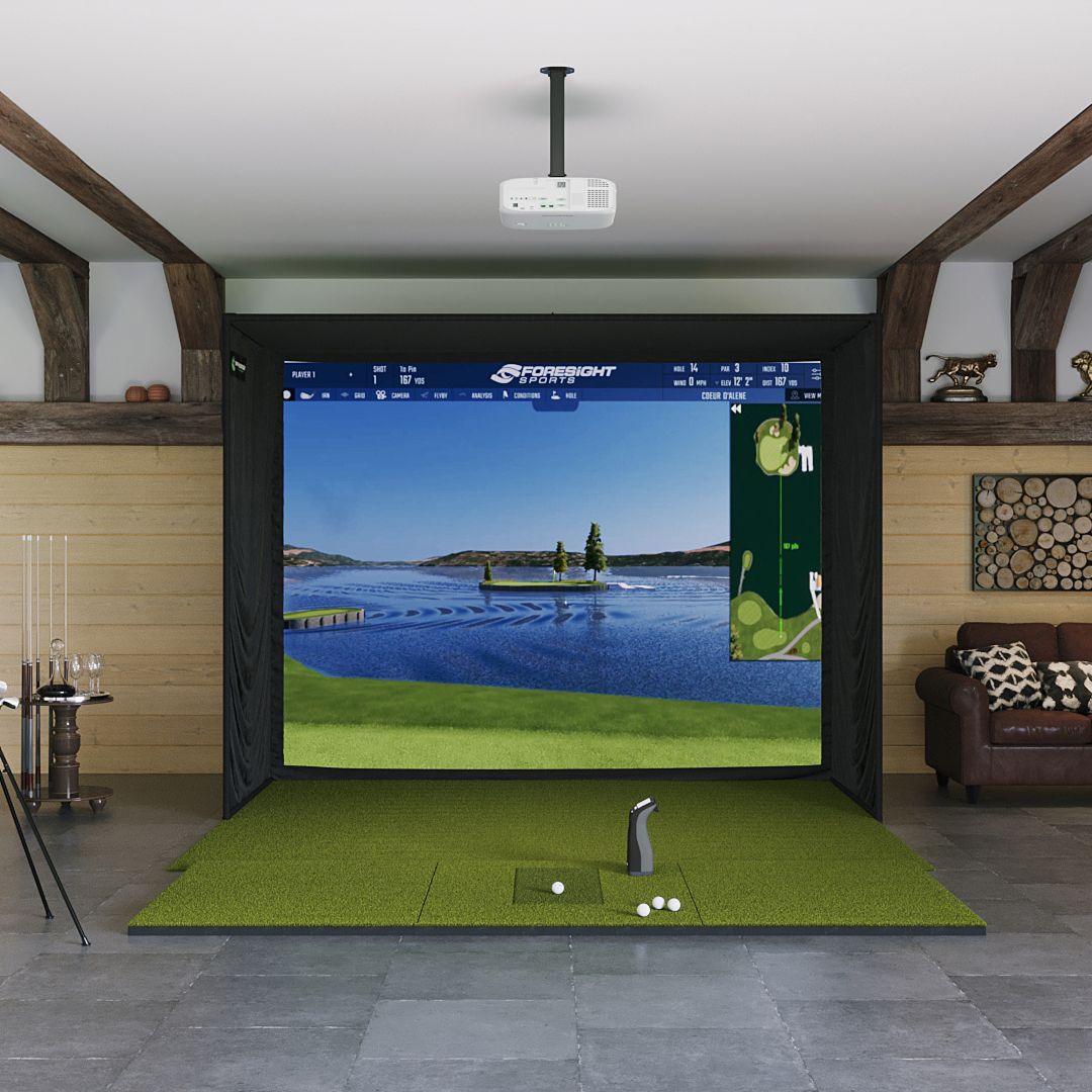 Shop Indoor Golf Foresight Sports GC3S / GC3 SIG10 Golf Simulator Package