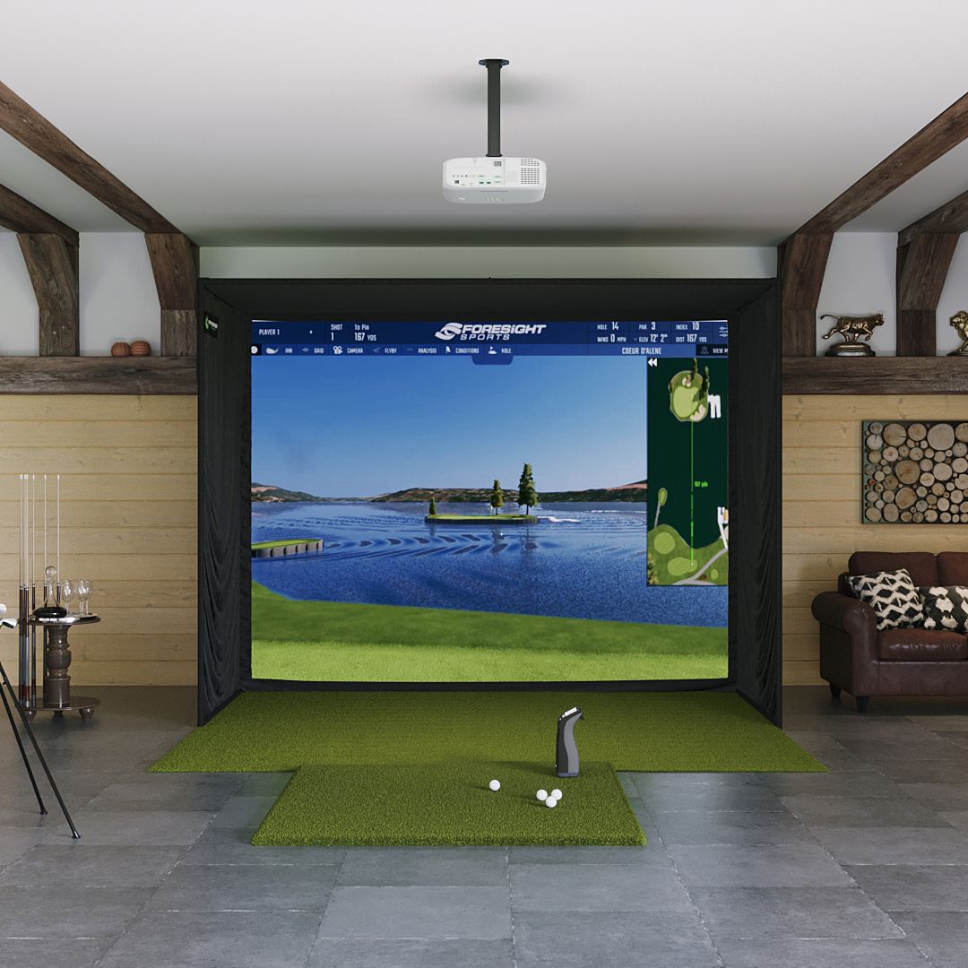 Shop Indoor Golf Foresight Sports GC3S / GC3 SIG10 Golf Simulator Package