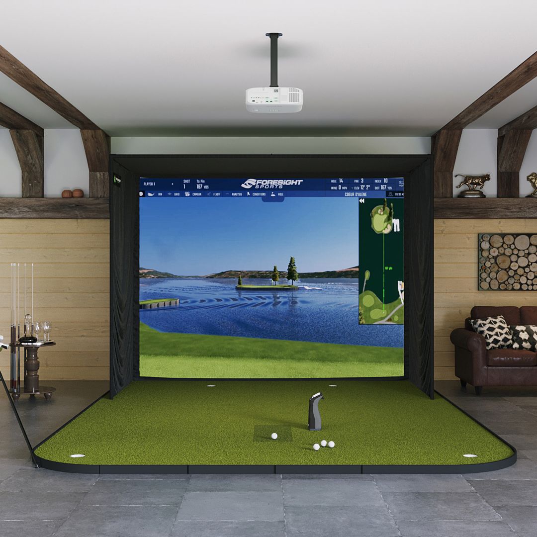 Shop Indoor Golf Foresight Sports GC3S / GC3 SIG10 Golf Simulator Package