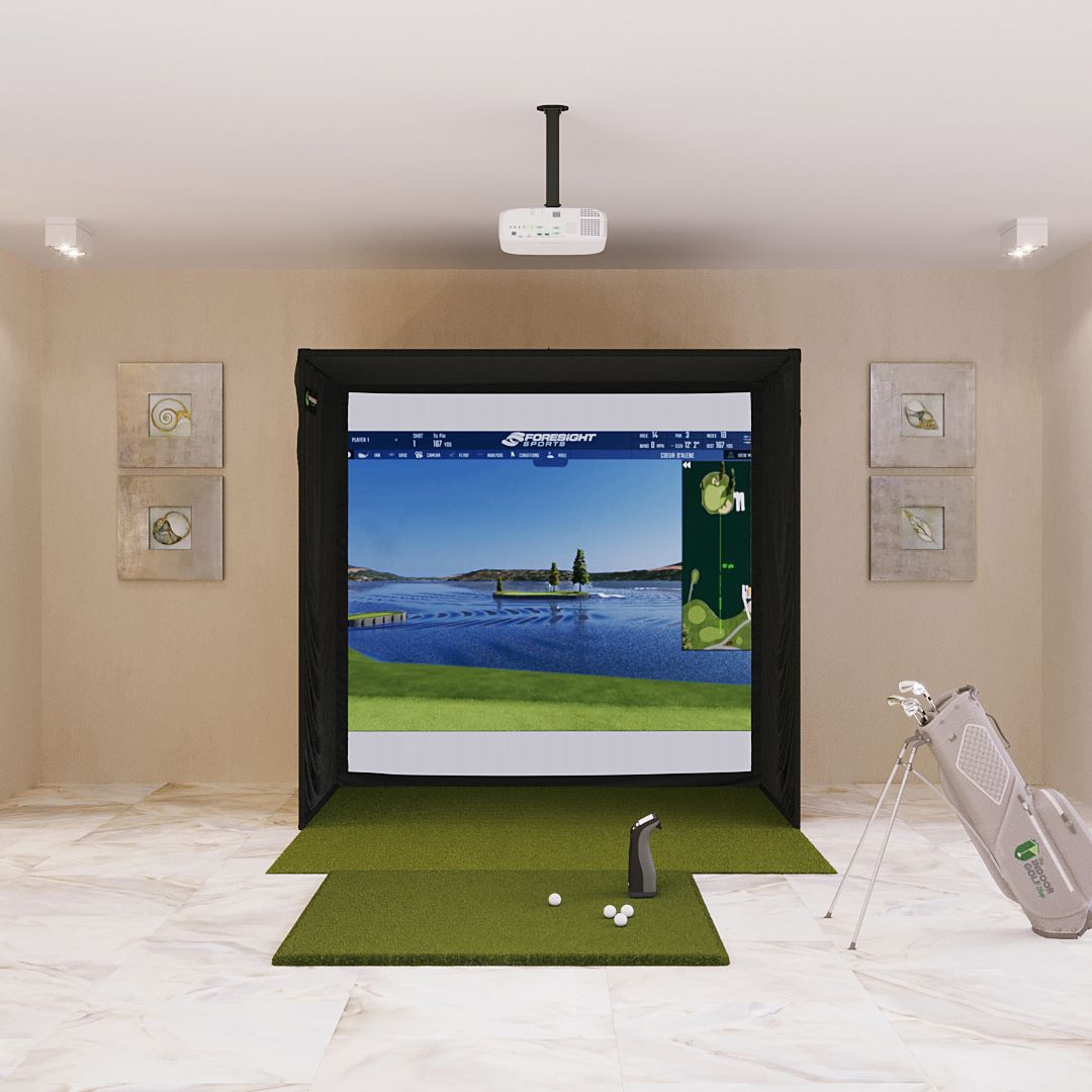 Shop Indoor Golf Foresight Sports GC3S / GC3 SIG8 Golf Simulator Package