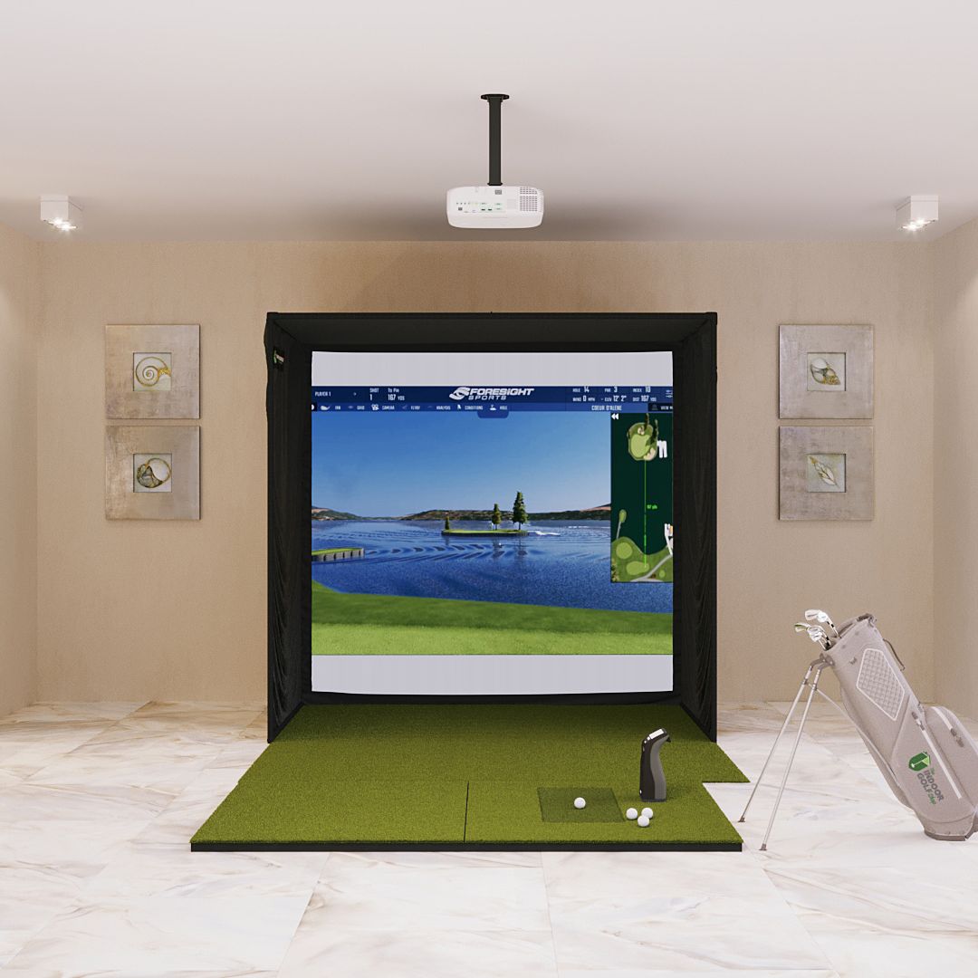 Shop Indoor Golf Foresight Sports GC3S / GC3 SIG8 Golf Simulator Package
