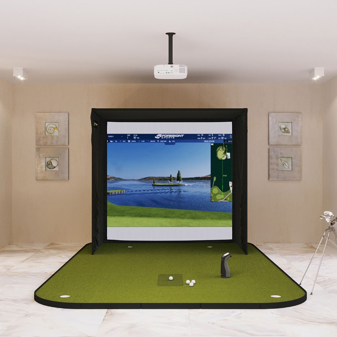 Shop Indoor Golf Foresight Sports GC3S / GC3 SIG8 Golf Simulator Package
