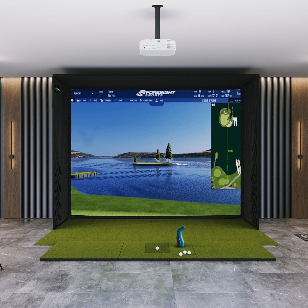 Shop Indoor Golf Foresight Sports GC3S / GC3 SIG12 Golf Simulator Package