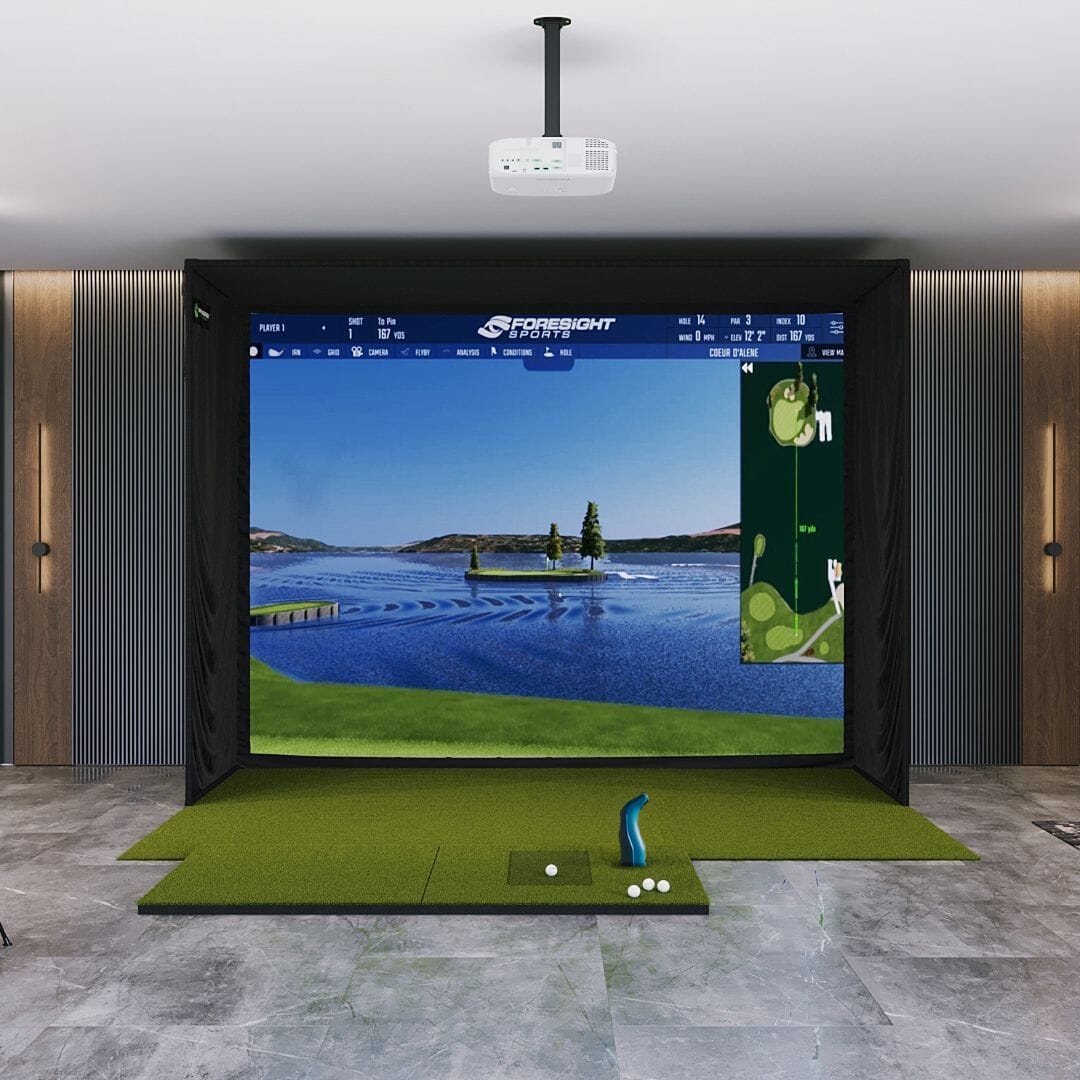Shop Indoor Golf Foresight Sports GC3S / GC3 SIG12 Golf Simulator Package