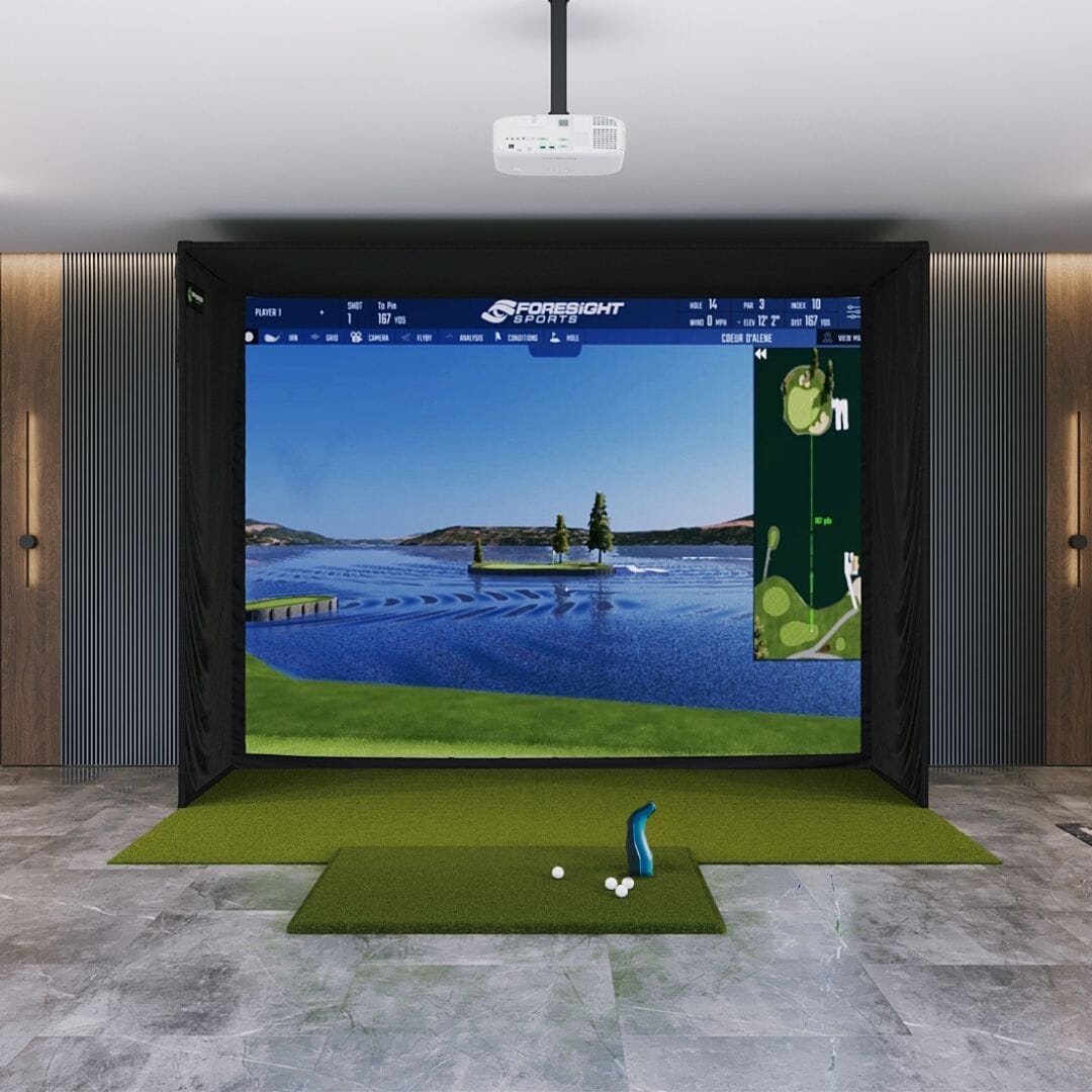 Shop Indoor Golf Foresight Sports GC3S / GC3 SIG12 Golf Simulator Package