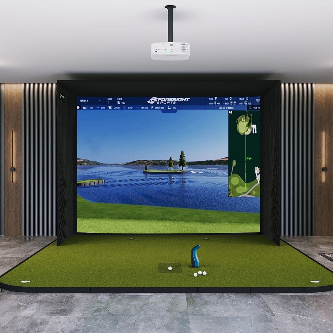 Shop Indoor Golf Foresight Sports GC3S / GC3 SIG12 Golf Simulator Package