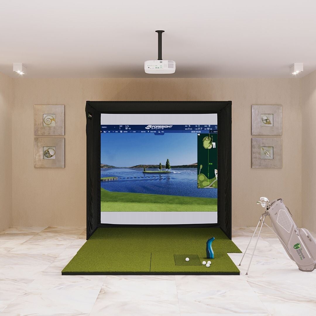 Shop Indoor Golf Foresight Sports GC3S / GC3 SIG8 Golf Simulator Package