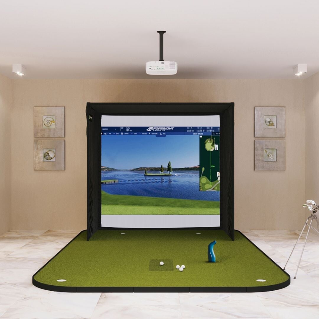 Shop Indoor Golf Foresight Sports GC3S / GC3 SIG8 Golf Simulator Package