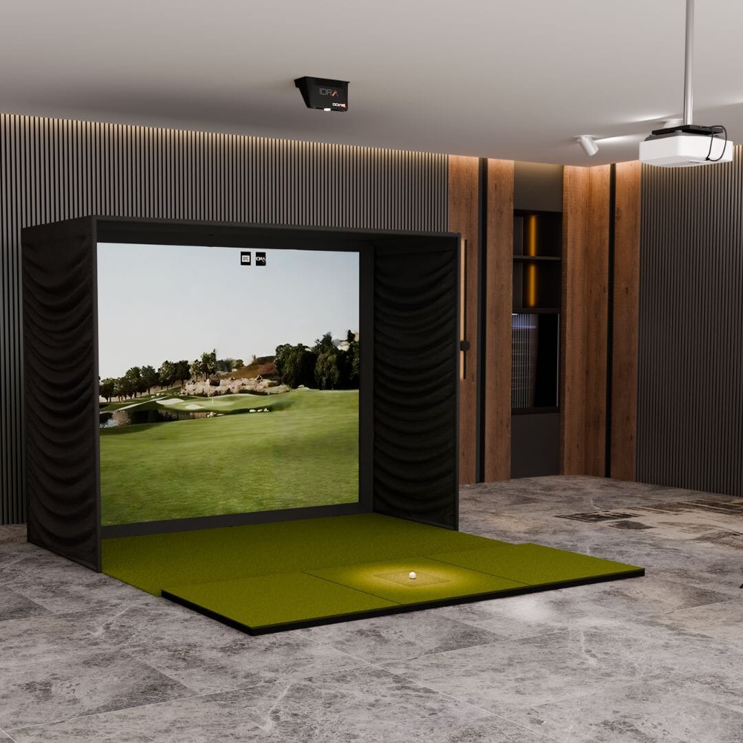 Shop Indoor Golf GolfIn IDRA II SIG10 Golf Simulator Package