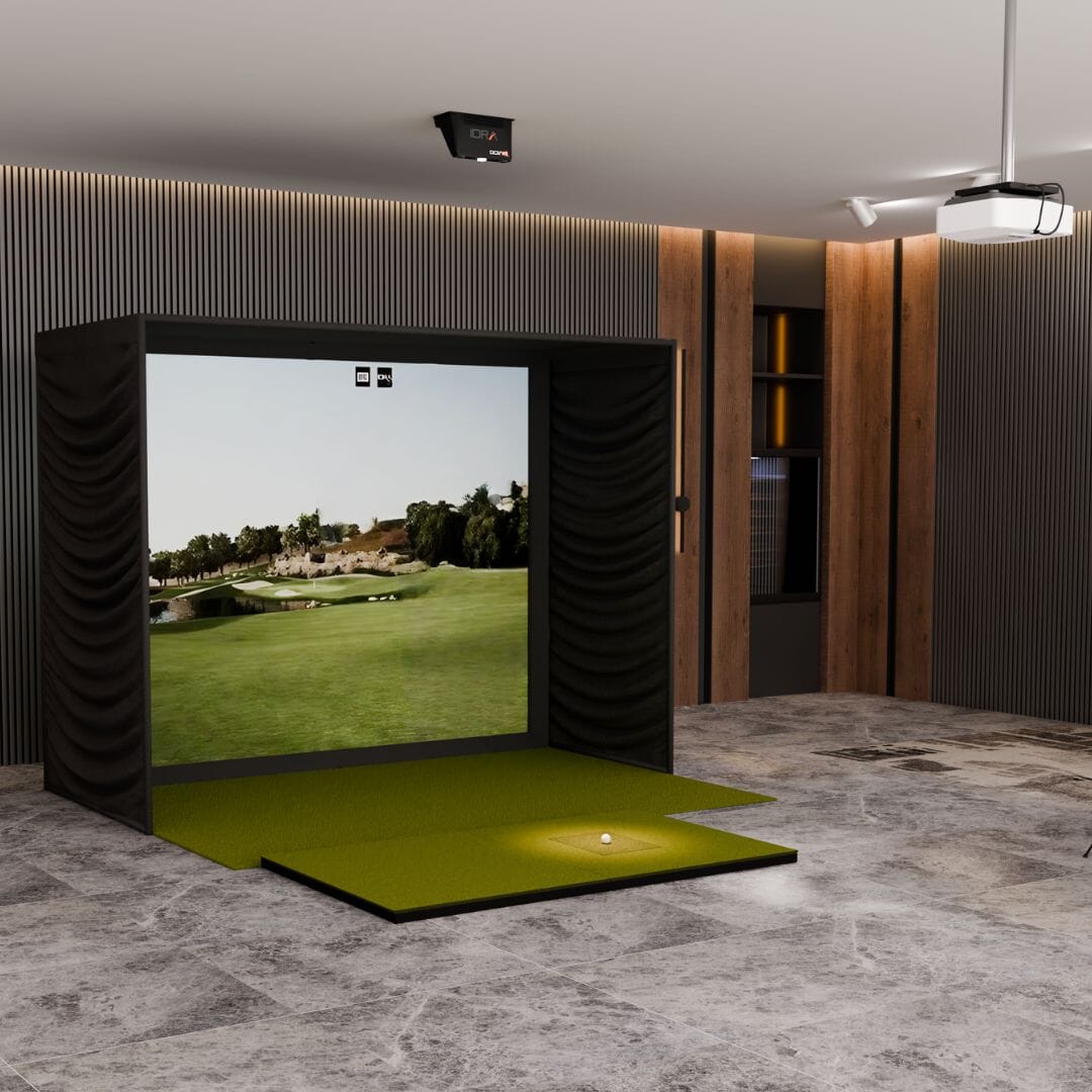 Shop Indoor Golf GolfIn IDRA II SIG10 Golf Simulator Package